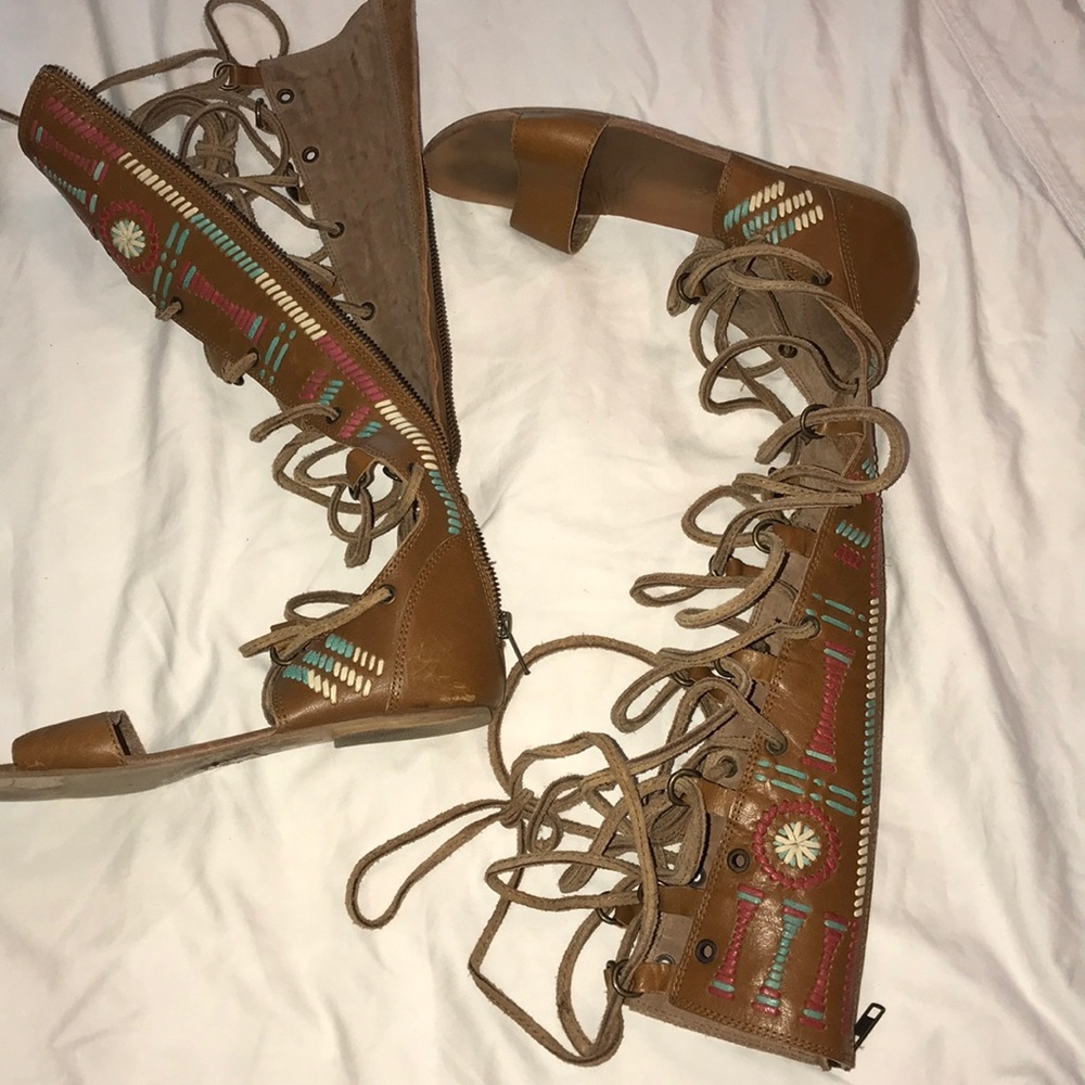 Free people tall Gladiator sandals